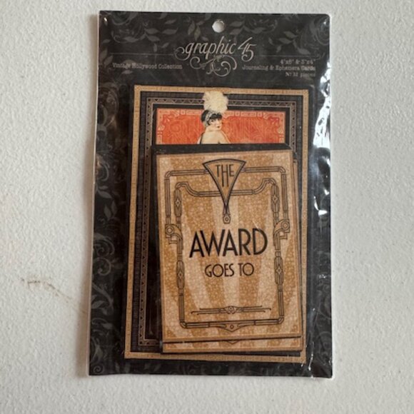 NWT Graphic 45 Vintage Hollywood Set of Crafting Papers - Picture 8 of 13